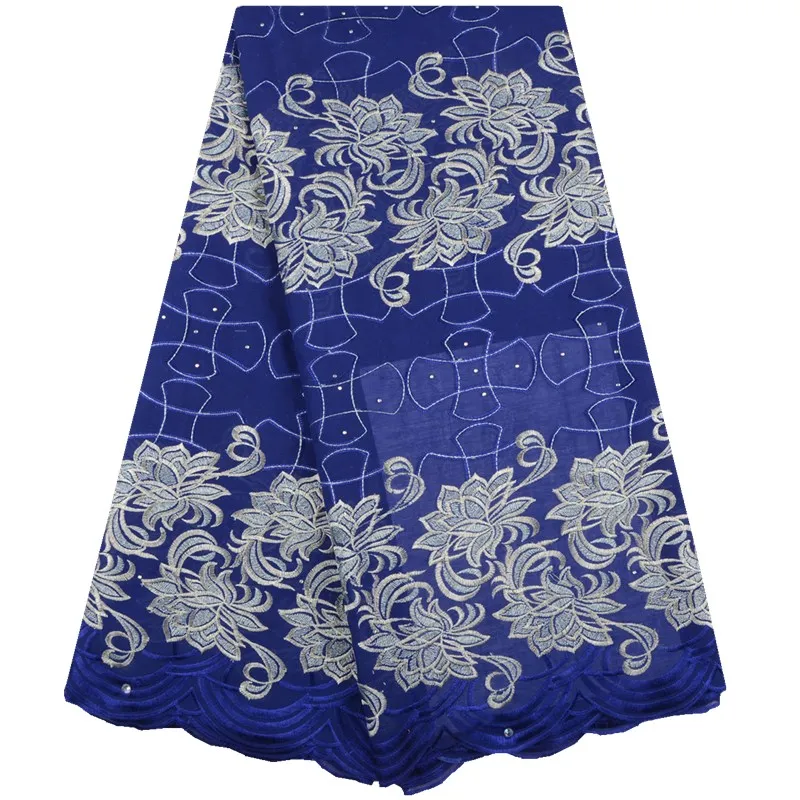 Новейшая хлопковая вышивка африканская кружевная ткань нигерийская