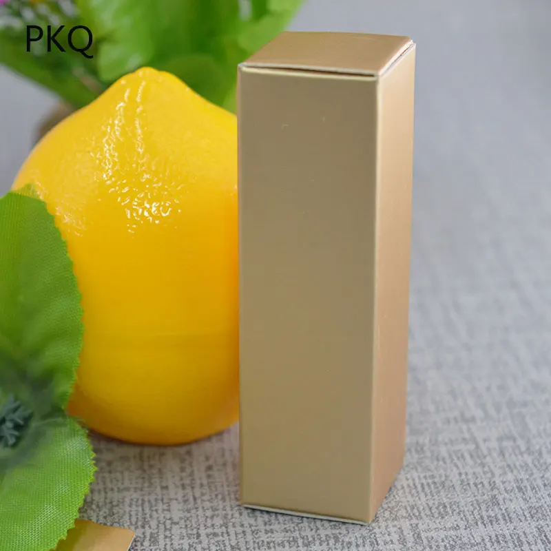100 шт новая золотая крафт-бумажная коробка 350gsm картонная коробка для губной помады маленькая подарочная упаковочная коробка бутылка для эфирного масла/трубка коробка для хранения