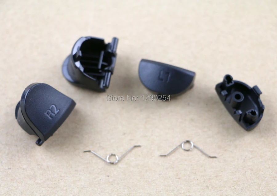 Полный комплект черных пусковых кнопок OCGAME L1 R1 L2 R2 jds001 jds011 сменные кнопки для