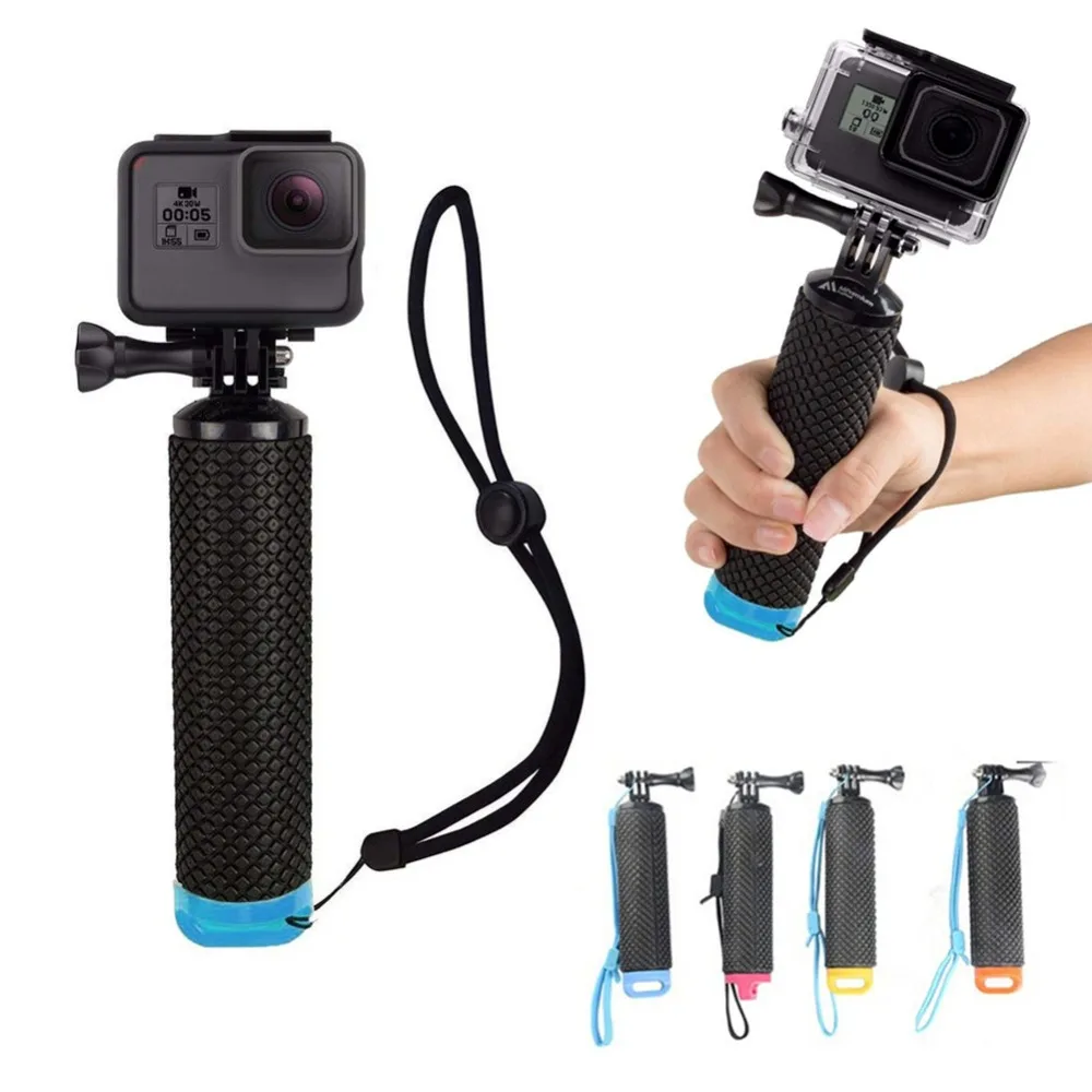 Плавающая рукоятка для GoPro Hero 7 Session 6 5 4 3 водонепроницаемая Нескользящая экшн