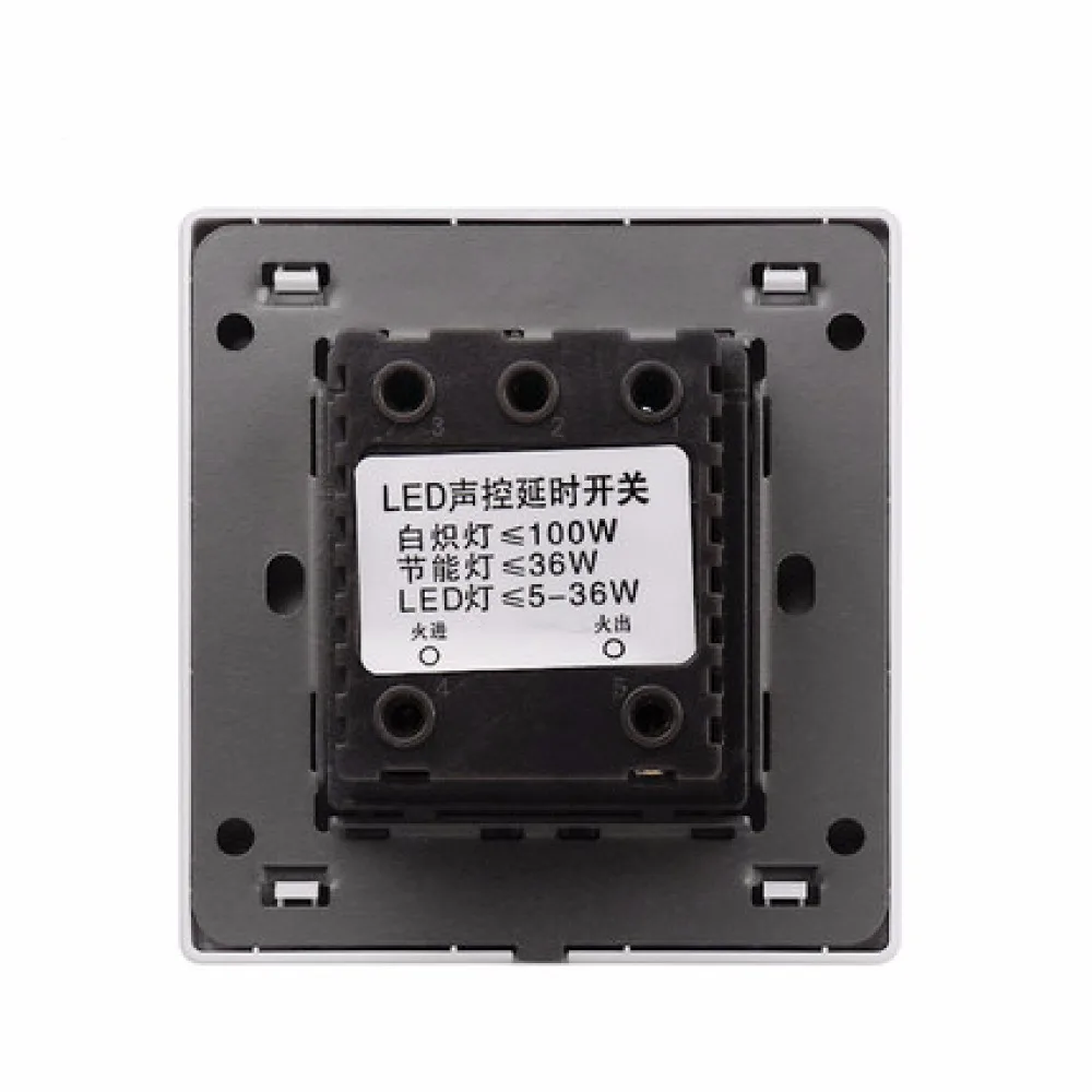 Большая белая панель 220v 86 настенный выключатель Умный дом led Звук и светильник управления энергосберегающий переключатель задержки