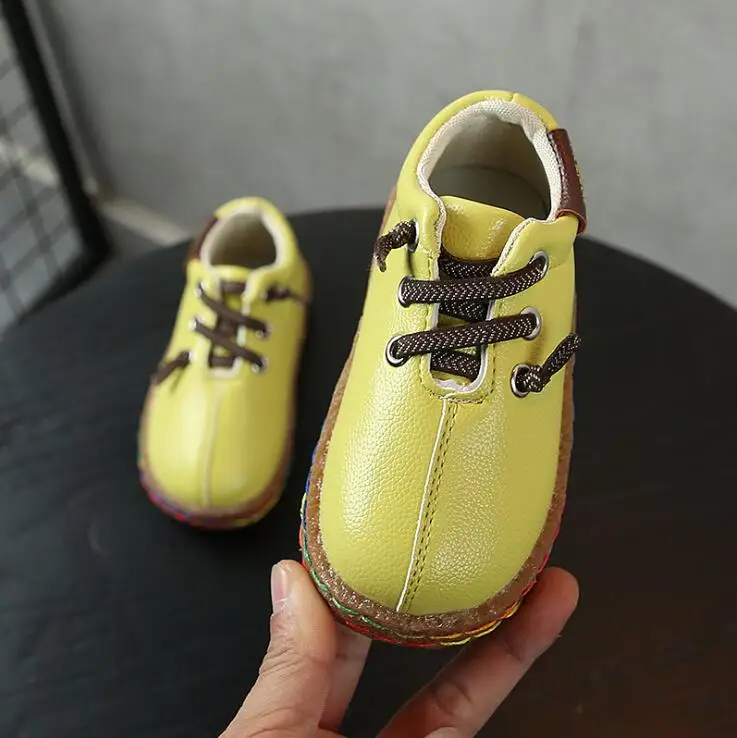 Girls Boys Shoes Autumn Spring Children's Fashion Princess Low Heel Girl Flat-bottom Oxford | Детская одежда и обувь