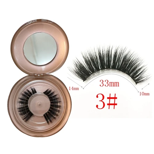 Magnetic Eyelashes 3 Блеск-сказка Магнитная подводка для глаз с 3D природой магнитный Набор ресниц синтетические волокна Накладные ресницы подводка для глаз магнит synthet ресницы - Цвет: Magnetic Eyelashes 3