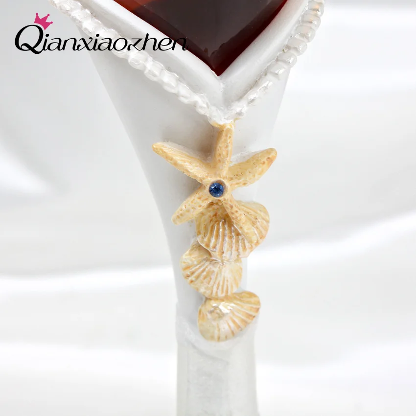 Qianxiaozhen Starfish Свадьба тостов Флейта S свадебные Очки для шампанского Starfish шампанское Флейта Свадебные украшения поставки