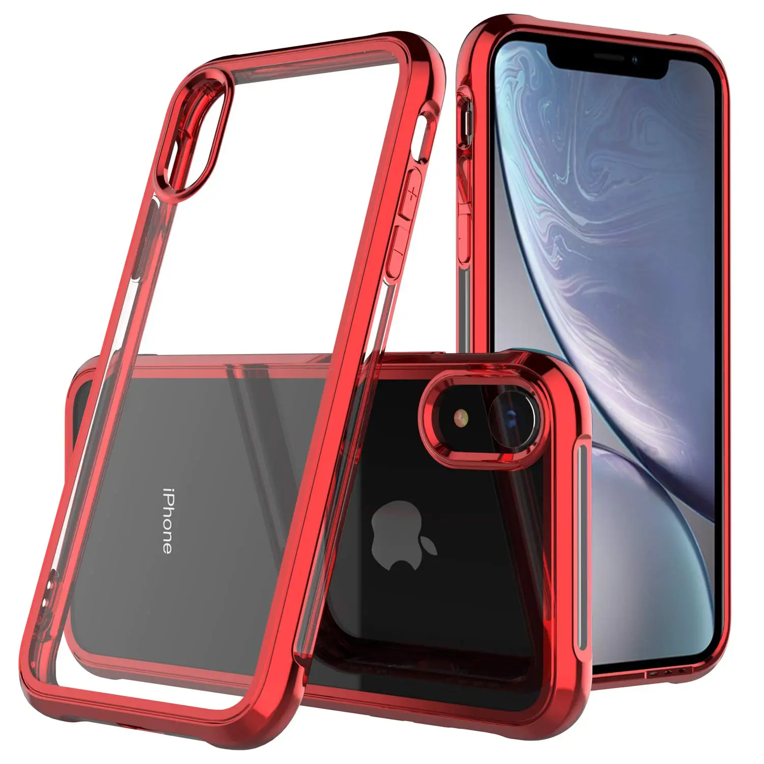 Для iPhone 11 Pro Max 2019 TPU гальванический прозрачный хромированный чехол для X XS MAX XR 7 8 Plus