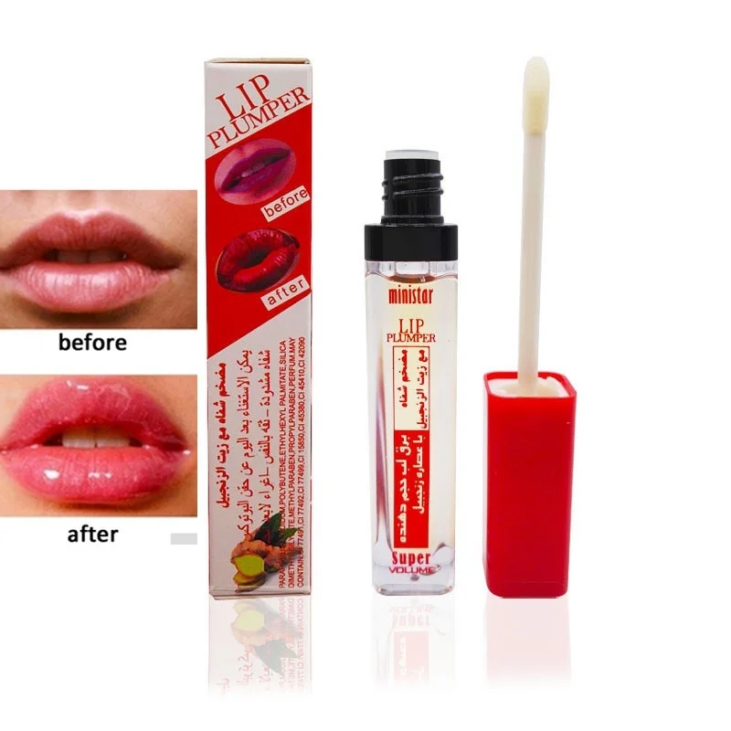 Прозрачная жидкость Оттенок Увлажняющий Водонепроницаемый увеличитель губ