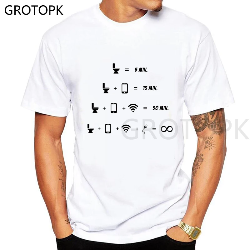 

Math Timing T Shirts Men and Women 2022 Summer I Love Phone Design Harajuku Cotton Tshirts Funny Clothes