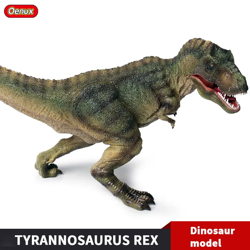 Oenux новый большой Юрский тираннозавр T Rex рот открытый динозавр парк мир модель
