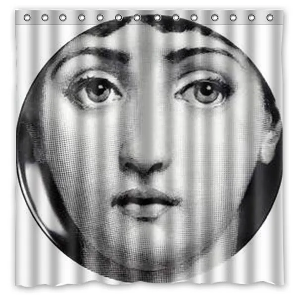 2 Rosenthal Piero fornasetti декоративные Душ Шторы Водонепроницаемый полиэстер ткань Ванная комната Шторы s персонализированные занавеска для ванной - Цвет: 2