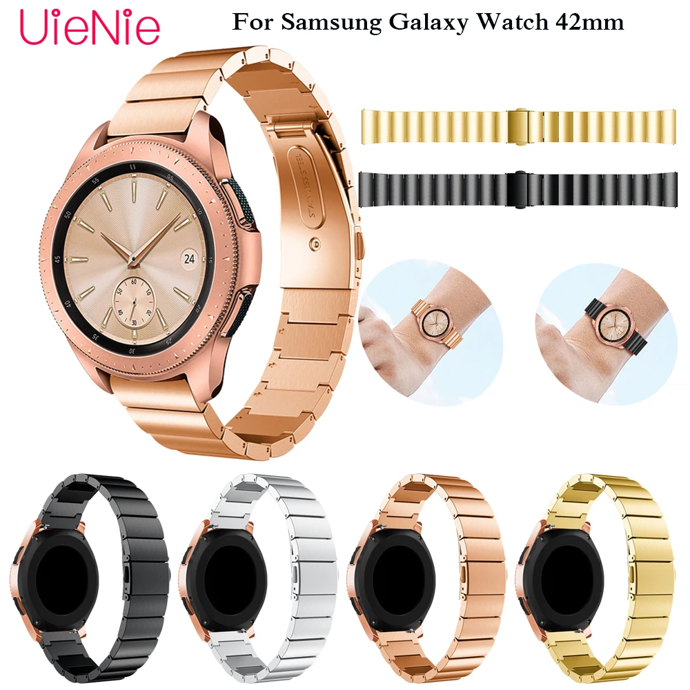 Металлический ремешок из нержавеющей стали для Samsung Galaxy Watch 42 мм с 20 шириной