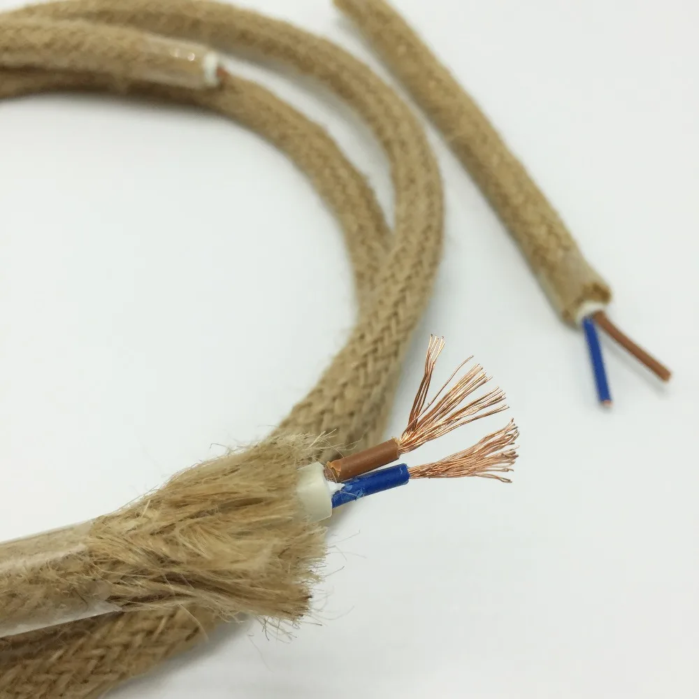 2*0 75 мм2 5 м/лот винтажный круглый Электрический кабель Эдисона веревка ретро с