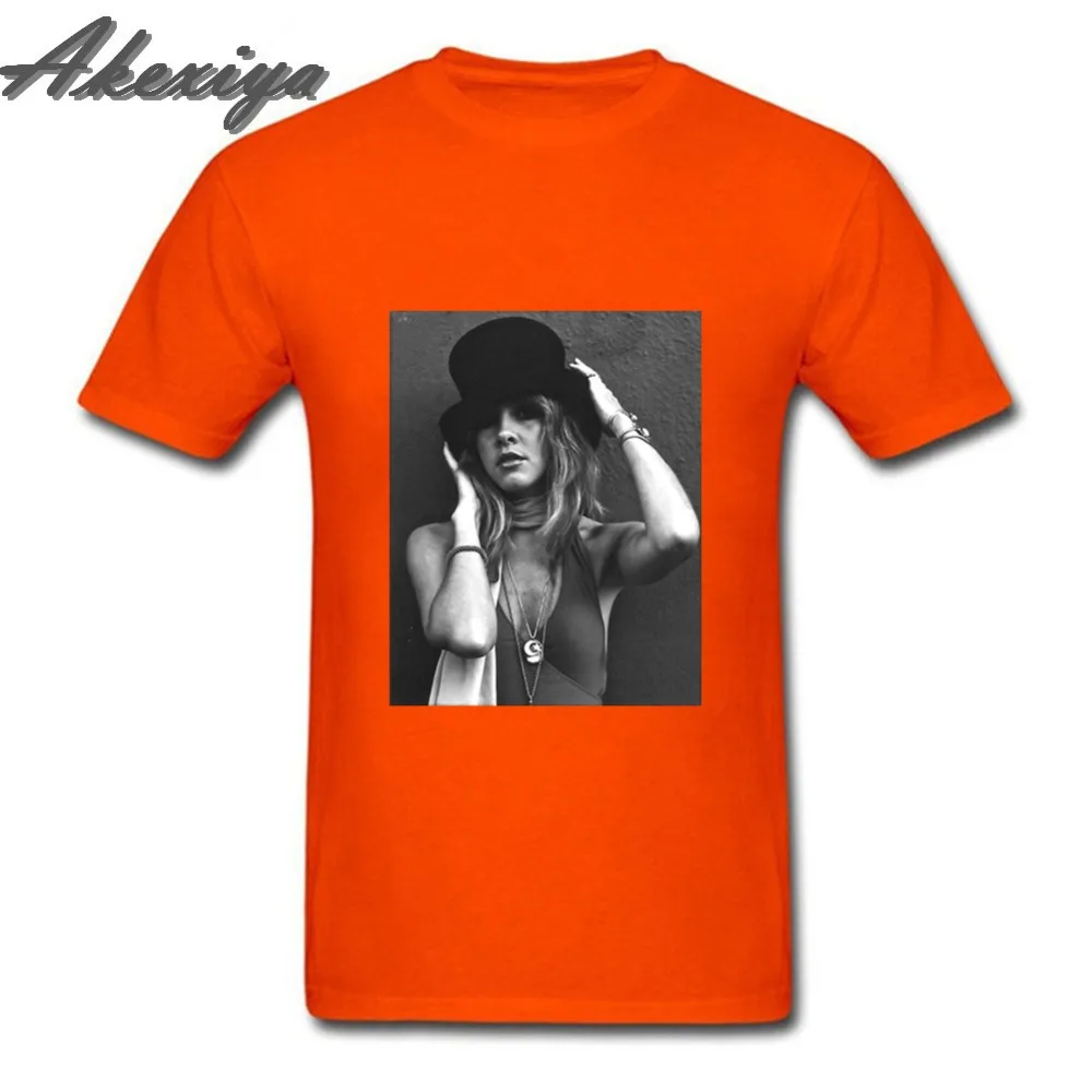 Мужская футболка с коротким рукавом Stevie Nicks свободная круглым вырезом