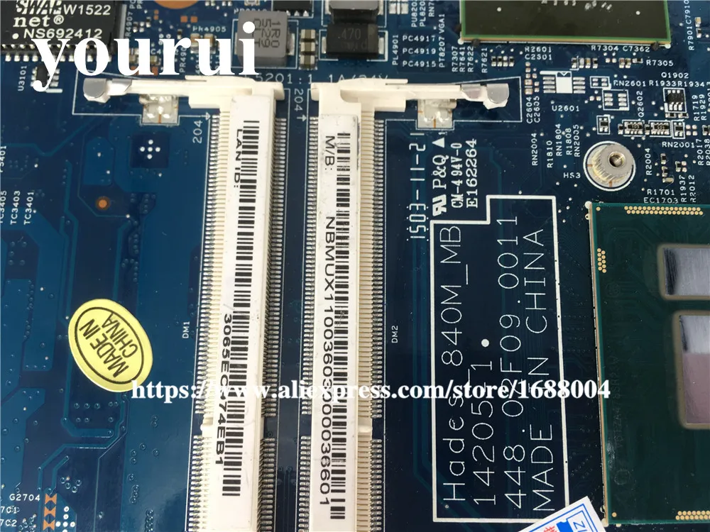 14205-1 448.02F09.0011 NBMUX11003 NB. MUX11.003 для Acer vn7-571g материнская плата для ноутбука i7-5500 DDR3L испытания