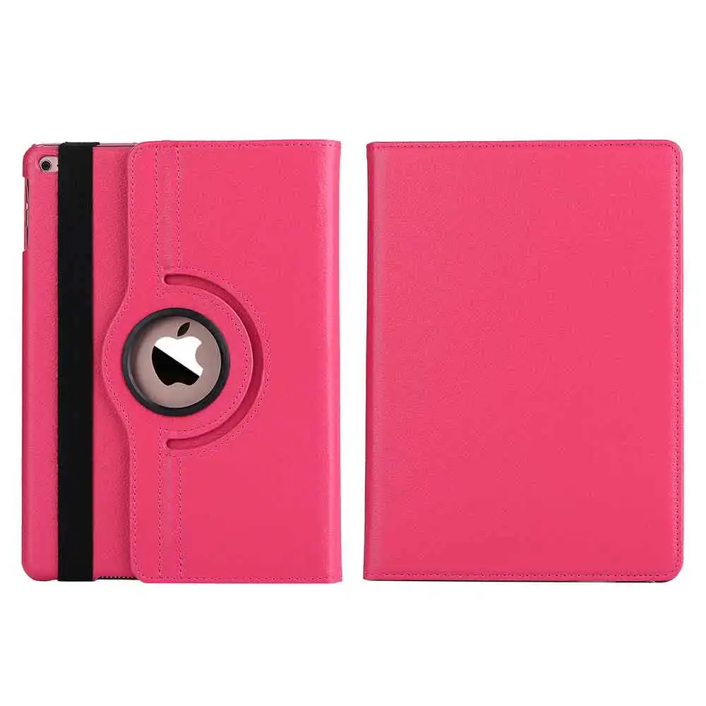 Rose Red 360 Вращающийся Чехол для iPad 9,7 Чехол-книжка кожаный смарт-чехол для iPad Air 1 2 5th 6th поколения Чехол Coque - Цвет: Rose Red