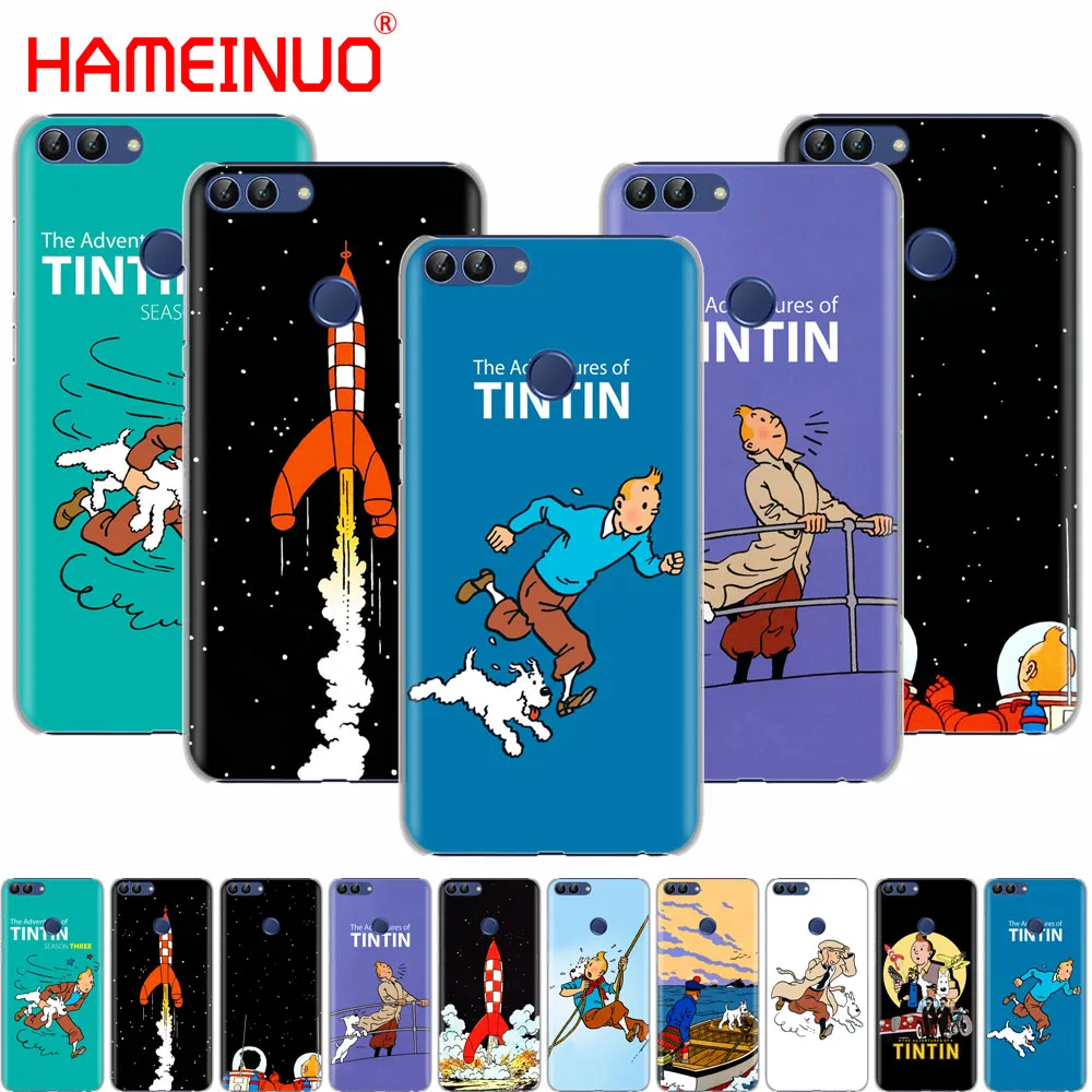 HAMEINUO Детские футболки с принтом героев мультфильма Приключения Тинтина сотового