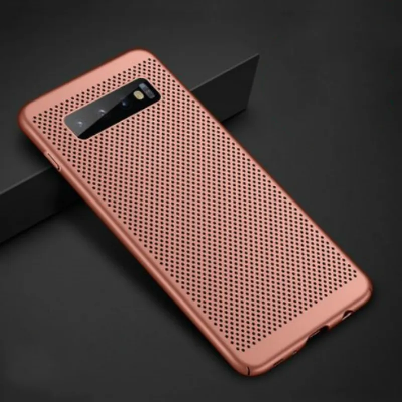 rosegold Тепловыделение чехол для телефона для samsung Galaxy M20 M10 S10E S9 S8 S10 плюс S7 край J6 J4 A6 A8 плюс A7 A9 задняя крышка чехол - Цвет: rosegold