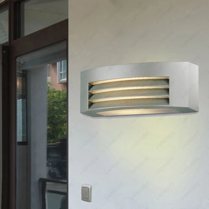 Светодиодные наружные водонепроницаемые настенные бра E27 светильник с серой