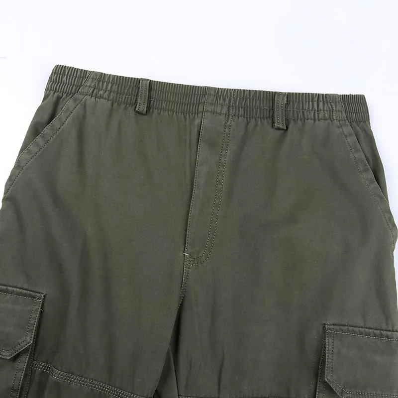 Осень зима мужские хлопчатобумажные повседневные брюки больших размеров с