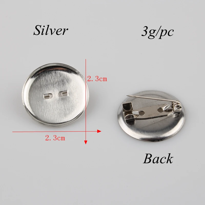 Серебристые металлические зубчатые накладки для волос сделай сам 10 шт./лот брошь