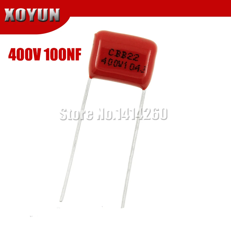 10 шт. 400V104J шаг мм 0 1 мкФ 100NF 400V 104 CBB полипропиленовый пленочный