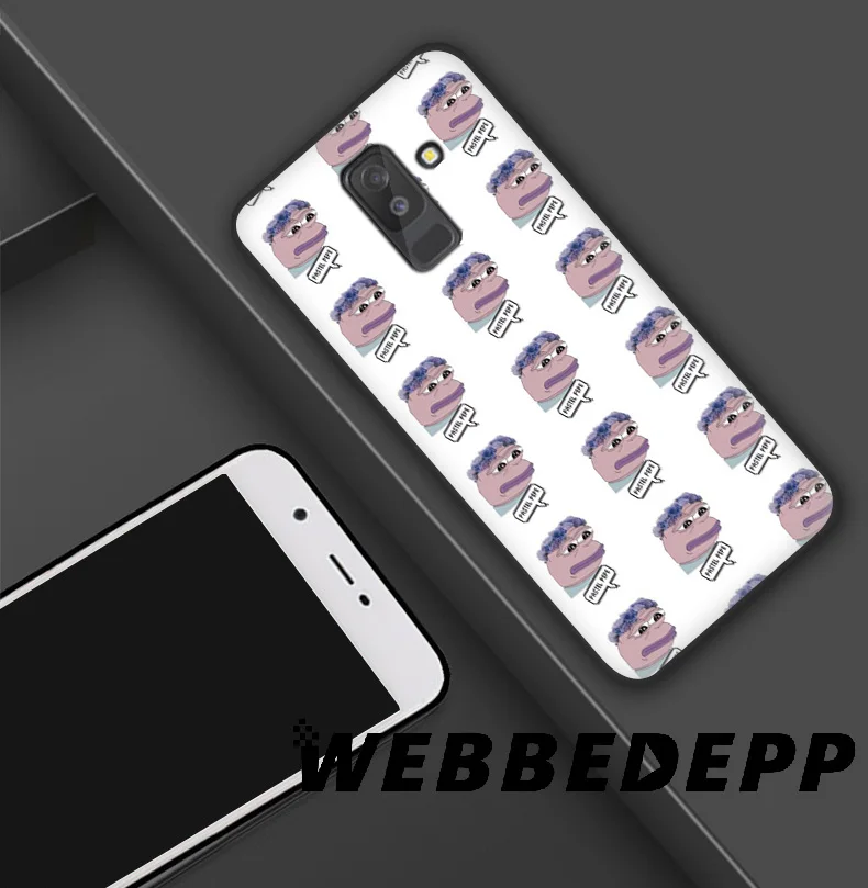 WEBBEDEPP Sad Boy Frog Meme Мягкий ТПУ силиконовый чехол для Samsung Galaxy S10 S10e S9 S8 Plus S7 S6 Edge &amp J6 |