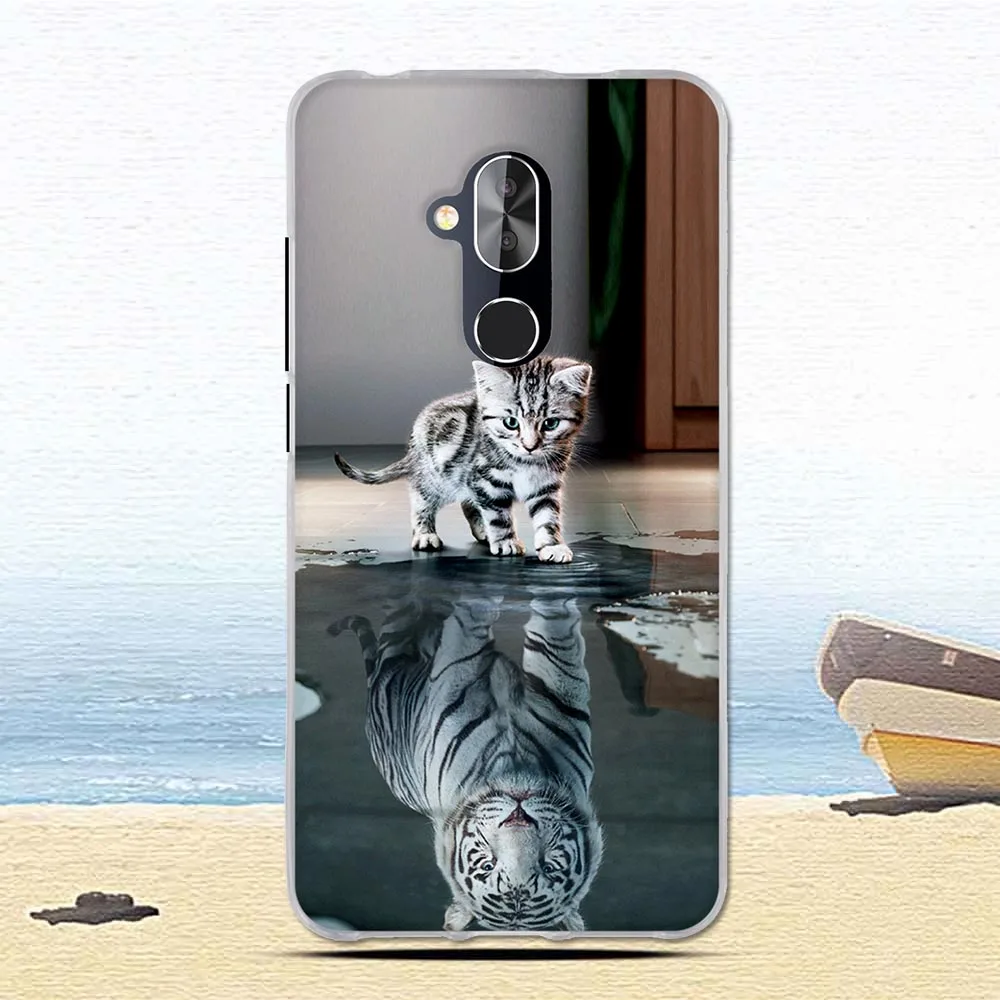 Мягкий Силиконовый ТПУ чехол с красочным рисунком для Alcatel 7 6062W телефона