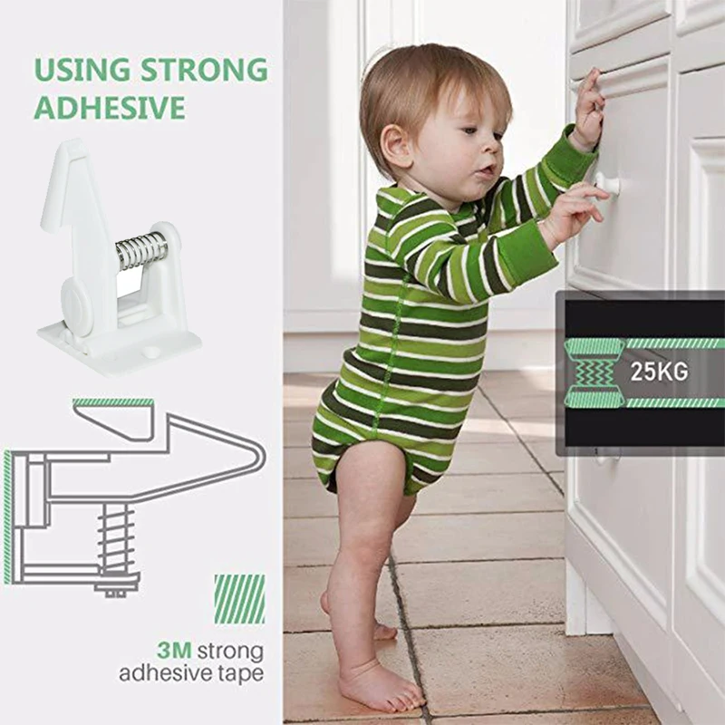 10 шт. невидимый детский шкаф безопасная Детская безопасность пряжка шкафы