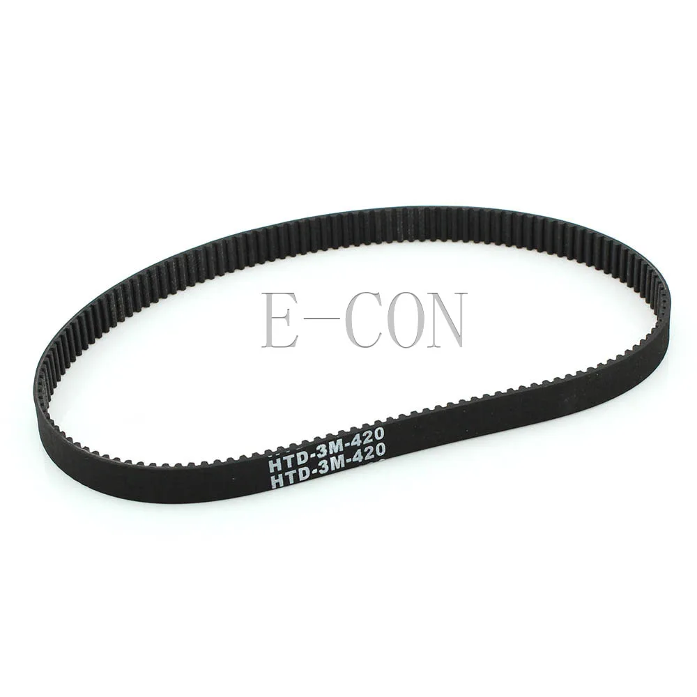 

1pcs/5pcs 420-3M HTD Timing Belt 140 Teeth Cogged Rubber Geared Closed Loop 10mm/ 15mm/20mm Wide