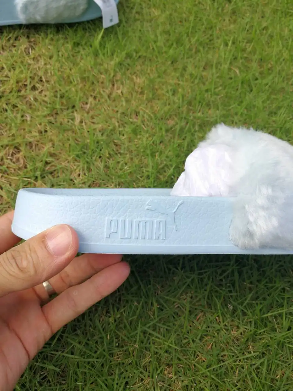 20182018 НОВЫЙ PUMA X Rihanna Fenty Leadcat меха слайд унисекс/Для мужчин/Для женщин бадминтон