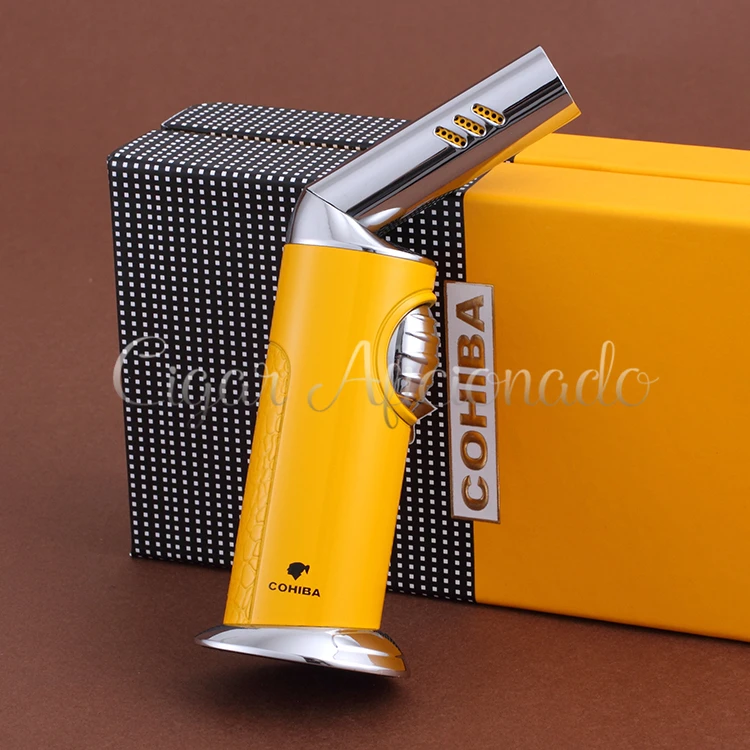 COHIBA гаджеты большой Размеры Таблица легче пистолет Стиль бутан ветрозащитный 1