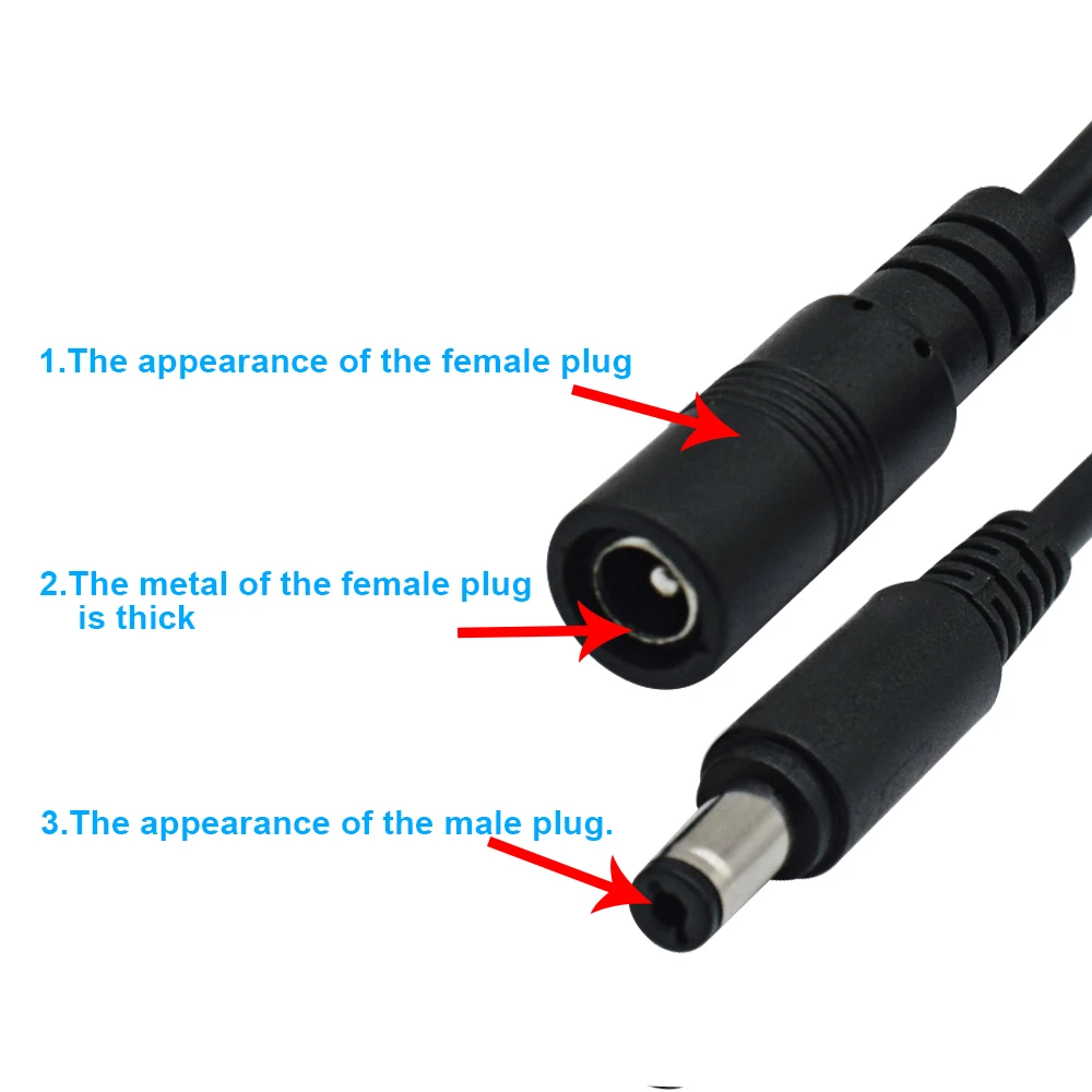 Новый сетевой кабель удлинитель DC12V 2 5*6 мм с разъемом Папа мама для 5 м 10 15mr wifi ip
