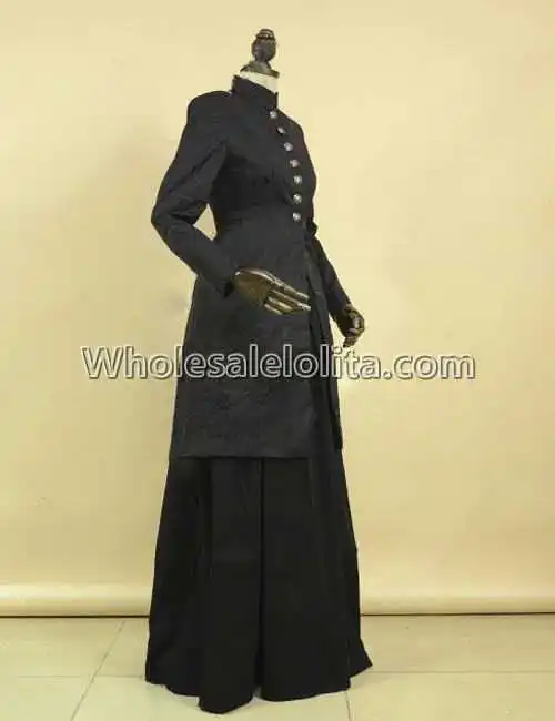 Высокое качество Викторианский эдвардянь Темный Пенни страшное женское платье