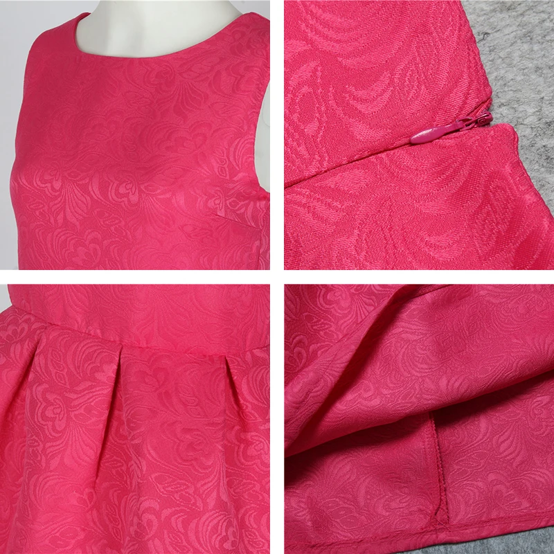 Kostlich женщин летнее платье без рукавов с круглым вырезом трапециевидной формы