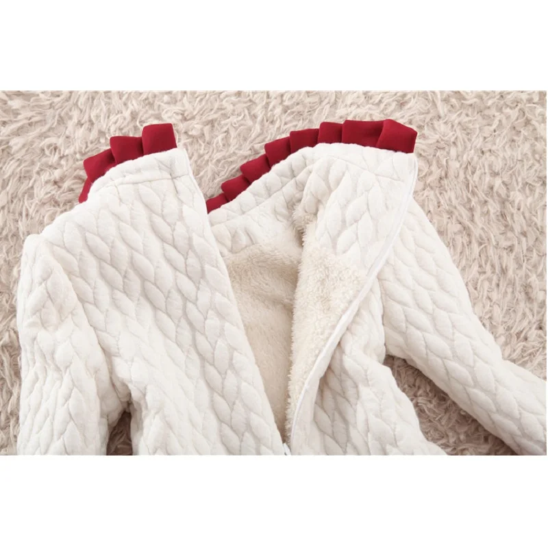 Детское зимнее платье с цветочным принтом длинным рукавом плотное KF516 От 2 до 10