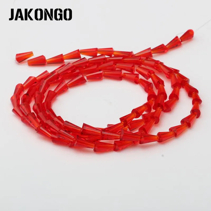 Стеклянные бусины в форме пагоды JAKONGO 3 мм * 6 свободные для изготовления браслетов