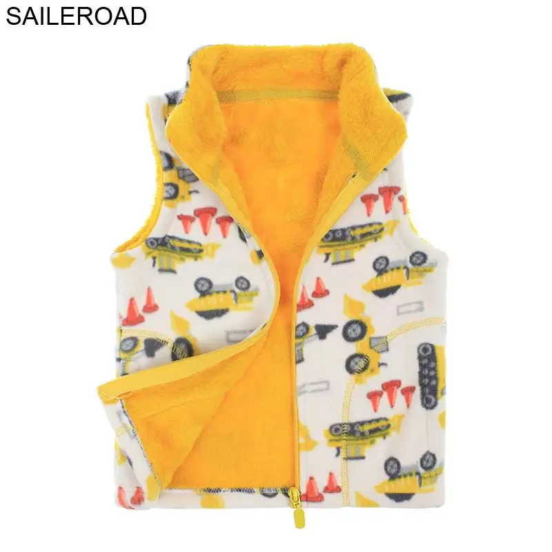 BX0255 02 same pictu SAILEROAD/жилетка для маленьких мальчиков с динозавром из мультфильма зимние пальто Теплый детский свитер-жилет для маленьких мальчиков Детский жилет для детей возрастом от 2 до 6 лет - Цвет: BX0255 02 same pictu