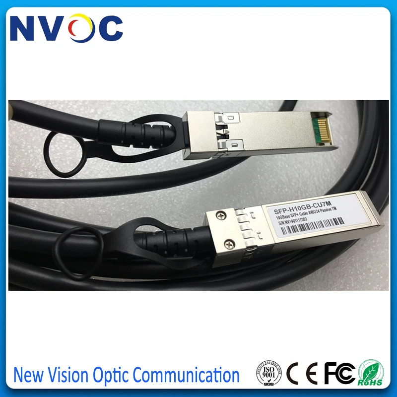 Бесплатная доставка Φ 10G SFP + к 24AWG 7 м прямой медный привод 10 Гб DAC метров Пассивный