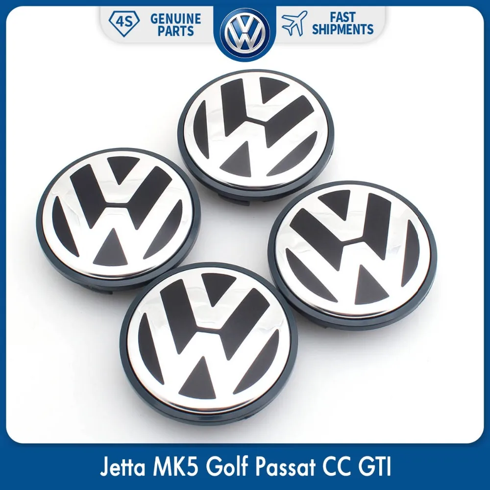 

4pcs/Set OEM 63/65mm Wheel Center Cap Logo Hub Cover Badge Emblem for VW Volkswagen Jetta MK5 Golf Passat 3B7 601 171