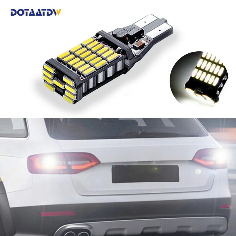 1x T15 W16W светодиодный Авто Лампы CANBUS белый 4014SMD обратный светильник без ошибки для