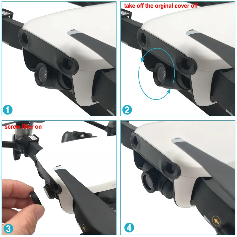 Neewer Pro ND16/PL фильтр для квадрокоптера DJI Mavic Air изготовленный из оптического стекла