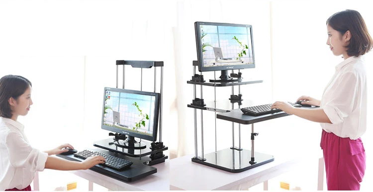 Легкий стоячий столик для ноутбука/планшета/ПК/стойка держатель монитора три
