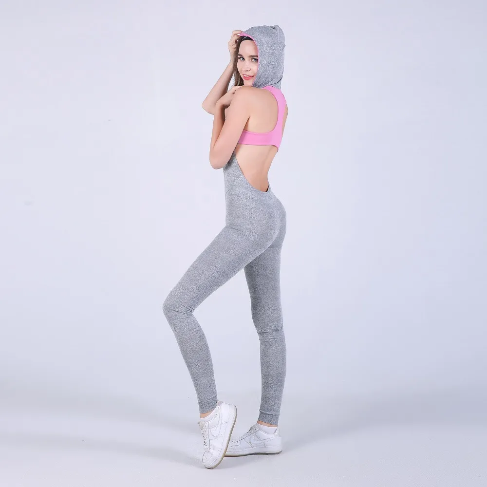 Женский цельный костюм 2017 блестящий розовый сетчатый с капюшоном окрашенный