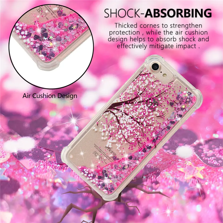 Чехол для телефона Quicksand для iPhone 11 Pro XS Max X XR 8 7 6S 6 Plus 5 5S, мягкий блестящий чехол-накладка P03G