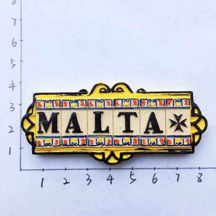 Travel in Malta Fridge Magents Tourst Souvenirs Refrigerator Magnetic Stickers Home Decorations - Цвет: Белый