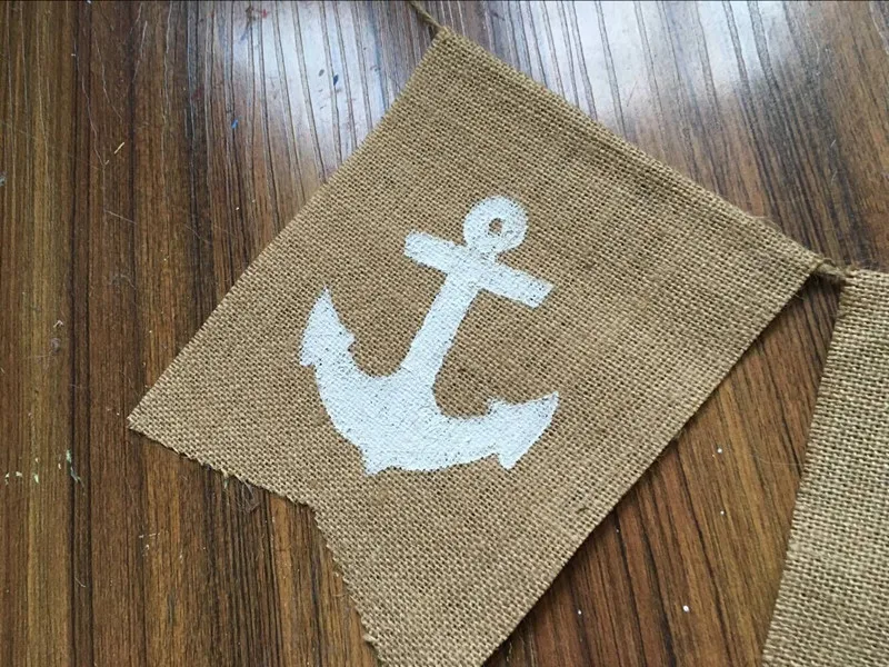 Винтажная гирлянда с якорем для свадьбы на заказ домашвечерние украшение