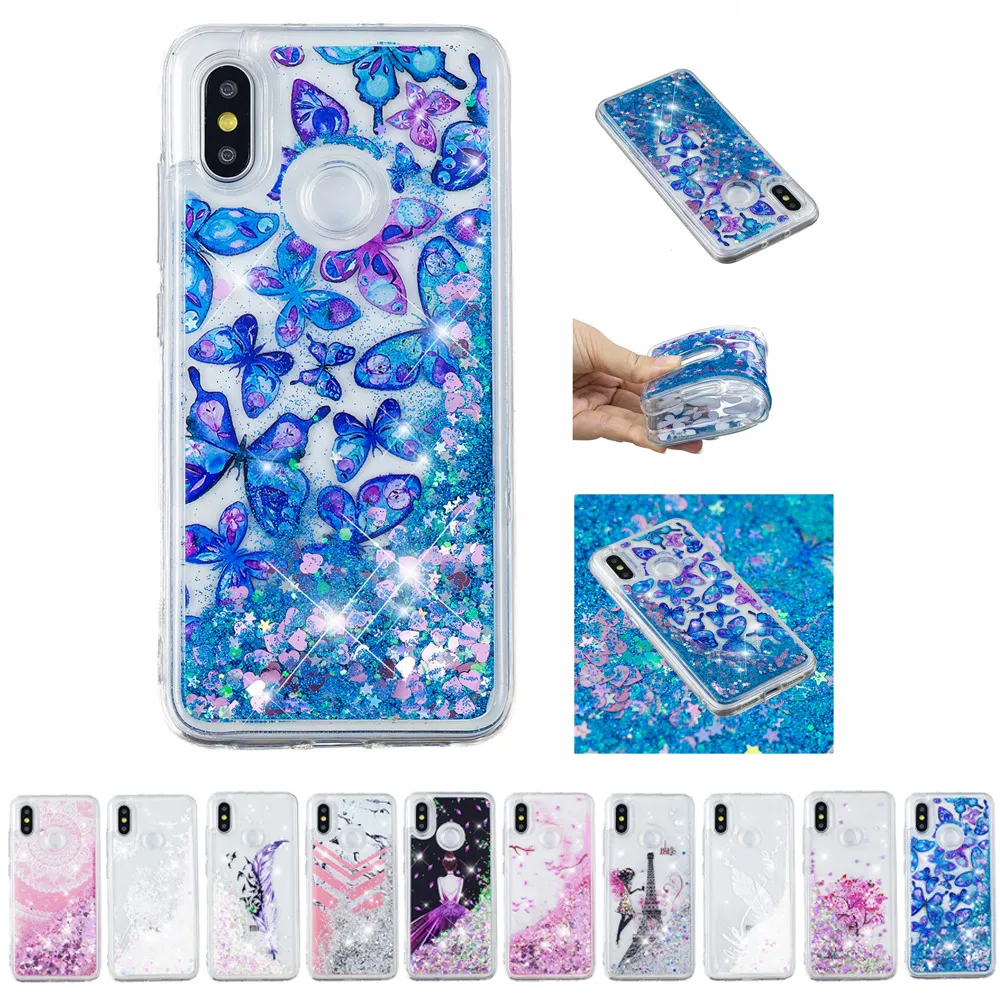 Мягкий чехол для телефона из ТПУ FQYANG Butterfly с мраморным узором динамическая
