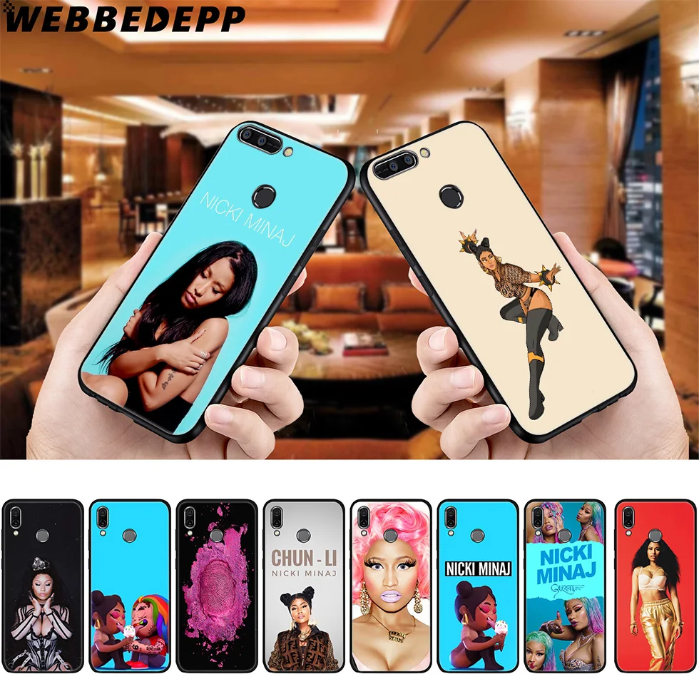 Мягкий чехол Rap Singer Nicki Minaj для Huawei P8 P9 P10 P20 P30 Lite Pro P Smart Z Plus 2019 Y6 Prime 2018 2017 Mini |