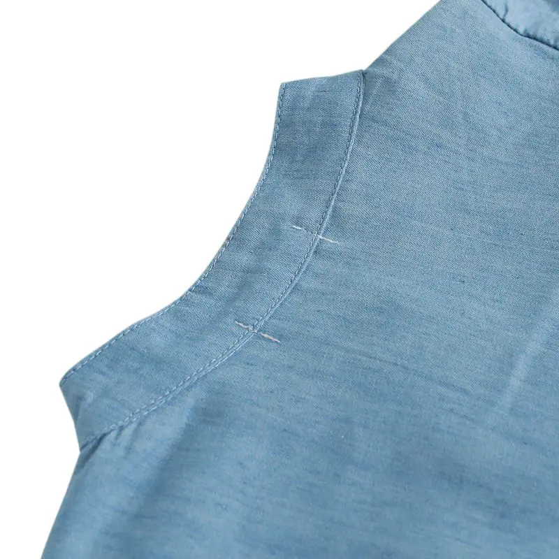 Детские рубашки топы Верхняя одежда джинсовые блузки с длинными рукавами для