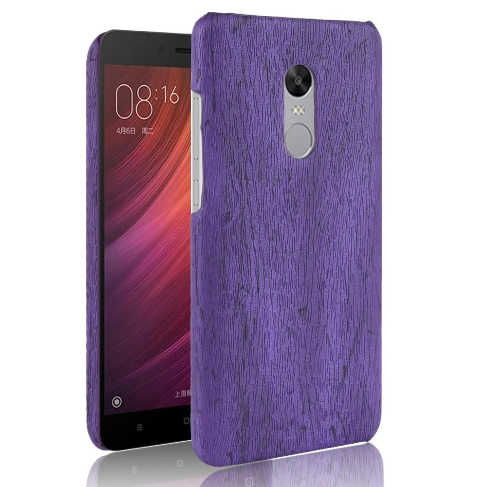 Luxury Woodern Skin Vintage Leather Case For XiaoMi RedMi Note 4 Cover Hard Shell On Xiao Mi Red Note4 Phone Cases Fundas |