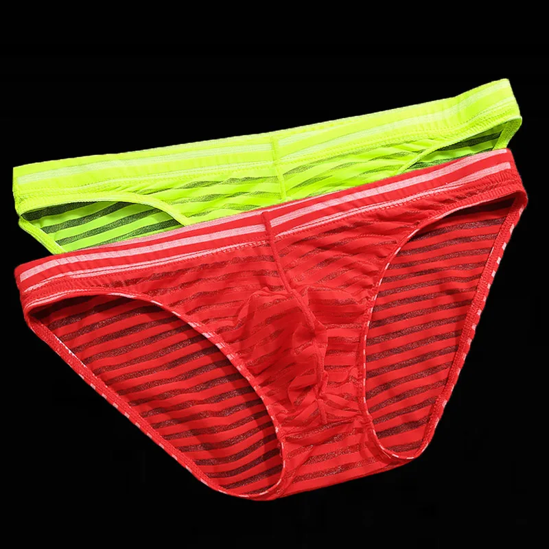 Новое мужское треугольное нижнее белье ультратонкое прозрачное сексуальное из